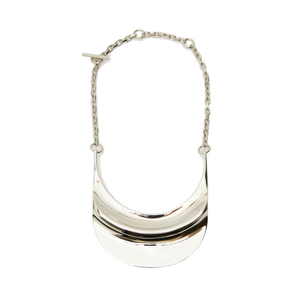 Max Mara Fiocchi Crescent Pendant Necklace in Silver | Women | Luxury Shoes 