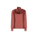 Max Mara Fiocchi Silk Satin Blouse in Antique Rose | Blouse | Luxury Shoes 