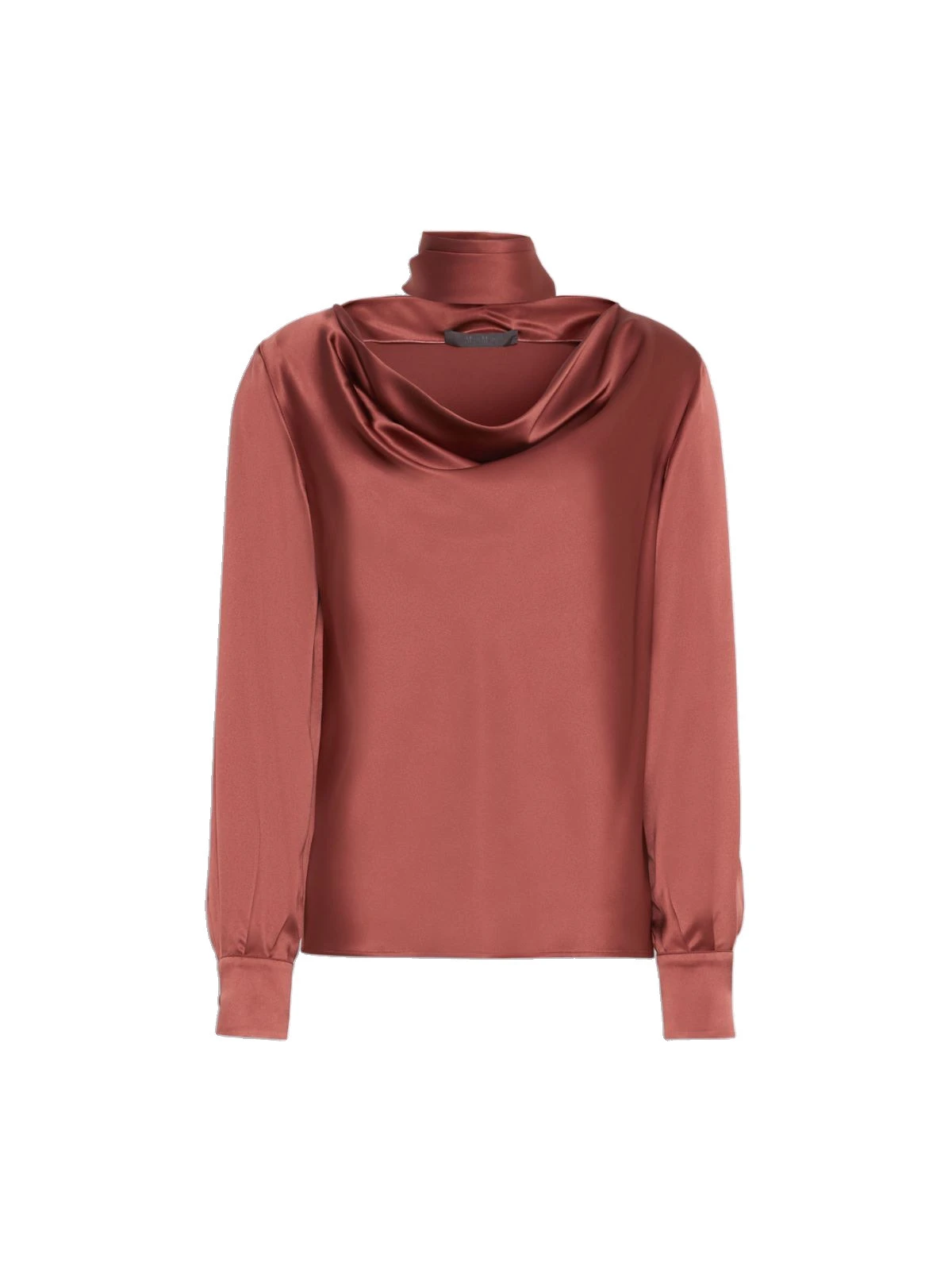 Max Mara Fiocchi Silk Satin Blouse in Antique Rose Max Mara Fiocchi Silk Satin Blouse in Antique Rose | Blouse | Luxury Shoes