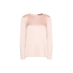 Max Mara Fiordi Silk Satin Blouse in Pink | Blouse | Luxury Shoes 