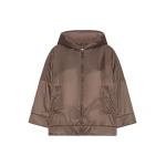 Max Mara Fiore Padded Hooded Water-Repellent Jacket in Brown | Jackets | Luxury Shoes 
