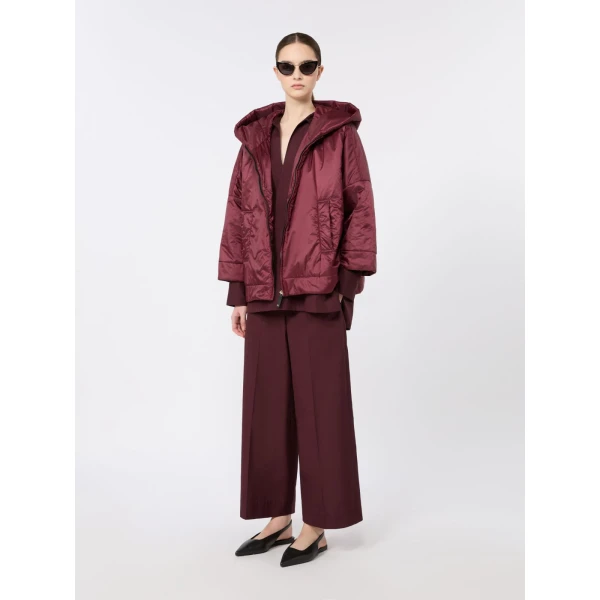 Max Mara Fiore Padded Hooded Water-Repellent Jacket in Red | Jackets | Luxury Shoes 
