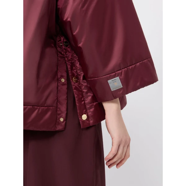 Max Mara Fiore Padded Hooded Water-Repellent Jacket in Red | Jackets | Luxury Shoes 