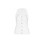 Max Mara Fiorire Cotton and Viscose Gilet in White | Sweaters | Luxury Shoes 