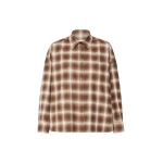 Max Mara Fiorito Check Cotton Flannel Shirt in Brown | Shirts | Luxury Shoes 