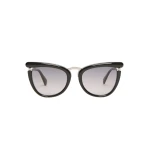 Max Mara Fischio Acetate Butterfly Glasses in Black | Sunglasses | Luxury Shoes 