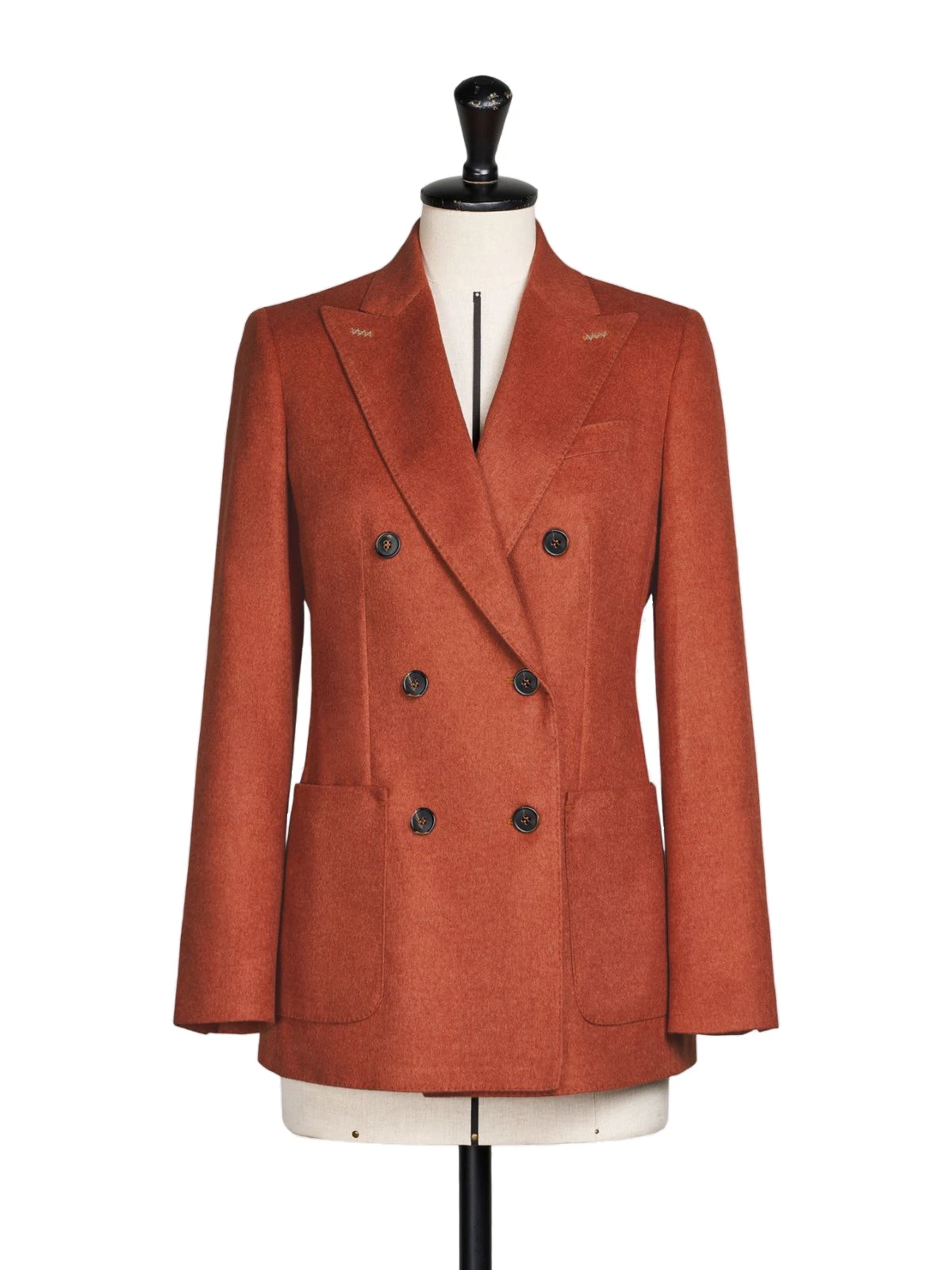 Max Mara Flash Double-Breasted Silk and Cashmere Blazer in Brick Red Max Mara Flash Double-Breasted Silk and Cashmere Blazer in Brick Red | Blazers | Luxury Shoes