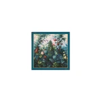 Max Mara Flipper Printed Silk Foulard in Green | Scarves | Luxury Shoes 
