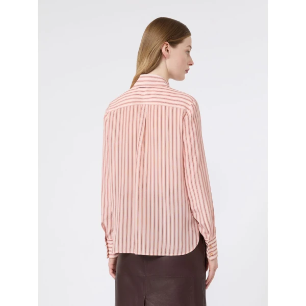 Max Mara Flirt Printed Silk Shirt in Fard | Shirts | Luxury Shoes 