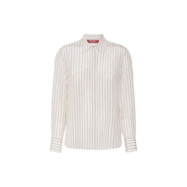 Flirt Printed Silk Shirt in Natural