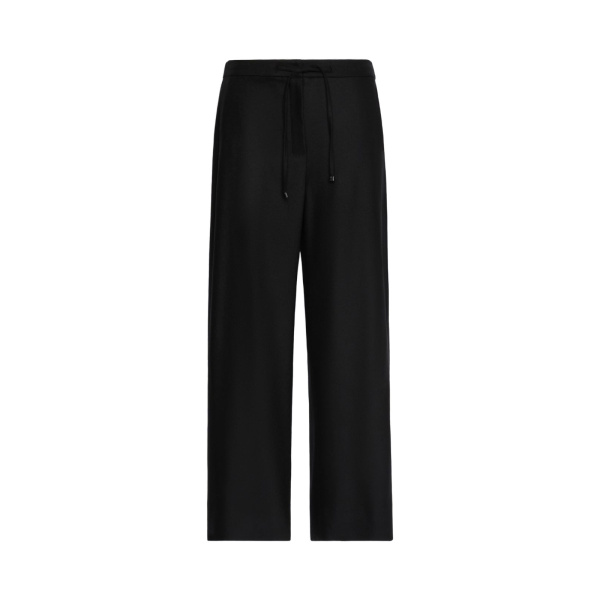 Max Mara Floria Stretch Wool Joggers in Black | Sweatpants | Luxury Shoes 