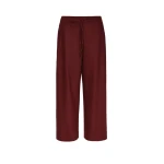Max Mara Floria Stretch Wool Joggers in Bordeaux | Sweatpants | Luxury Shoes 