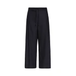 Max Mara Floria Stretch Wool Joggers in Midnight Blue | Sweatpants | Luxury Shoes 