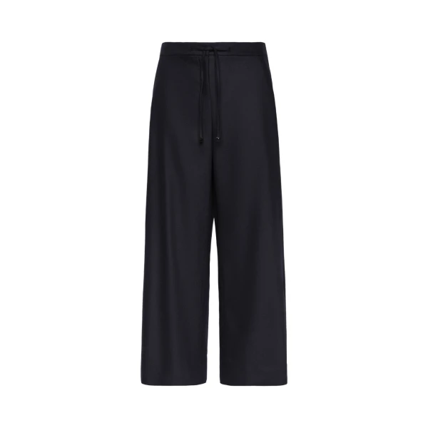 Floria Stretch Wool Joggers in Midnight Blue