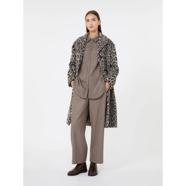 Max Mara Floria Stretch Wool Joggers in Turtledove | Sweatpants | Luxury Shoes 