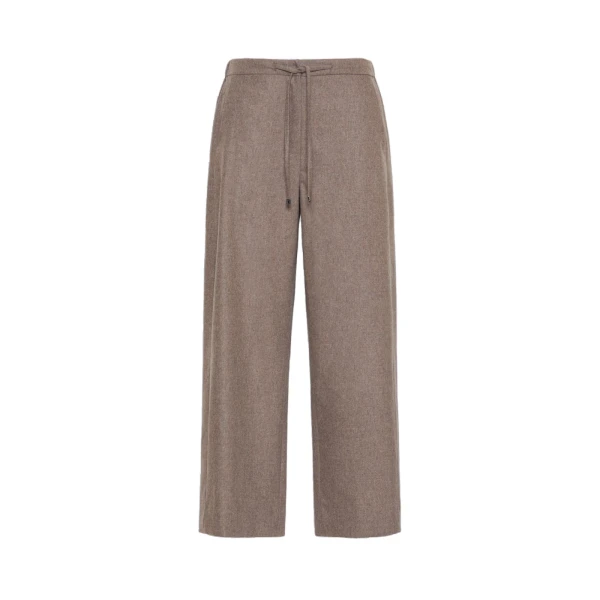Max Mara Floria Stretch Wool Joggers in Turtledove | Sweatpants | Luxury Shoes 