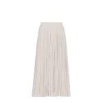 Max Mara Foggia Plisse Pleated Skirt in Ivory | Pleated Skirts | Luxury Shoes 