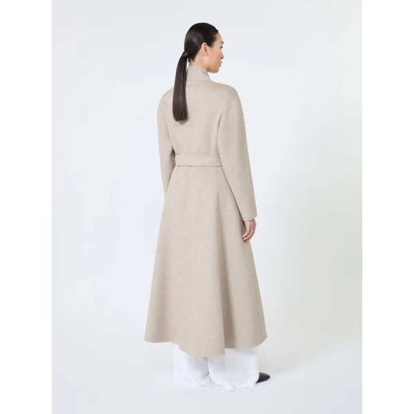 Max Mara Fragola Cashmere Redingote Coat in Sand | Wool Coat | Luxury Shoes 