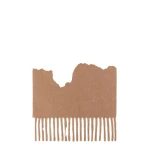 Max Mara Fragore Fringed Wool Scarf in Camel | Scarves | Luxury Shoes 