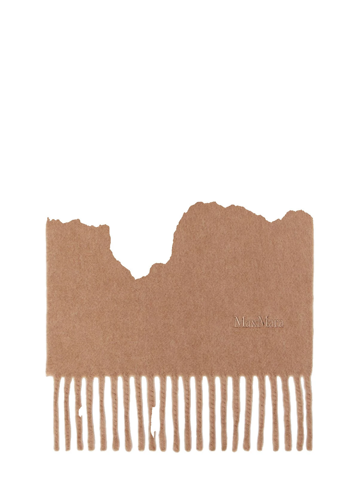 Max Mara Fragore Fringed Wool Scarf in Camel Max Mara Fragore Fringed Wool Scarf in Camel | Scarves | Luxury Shoes