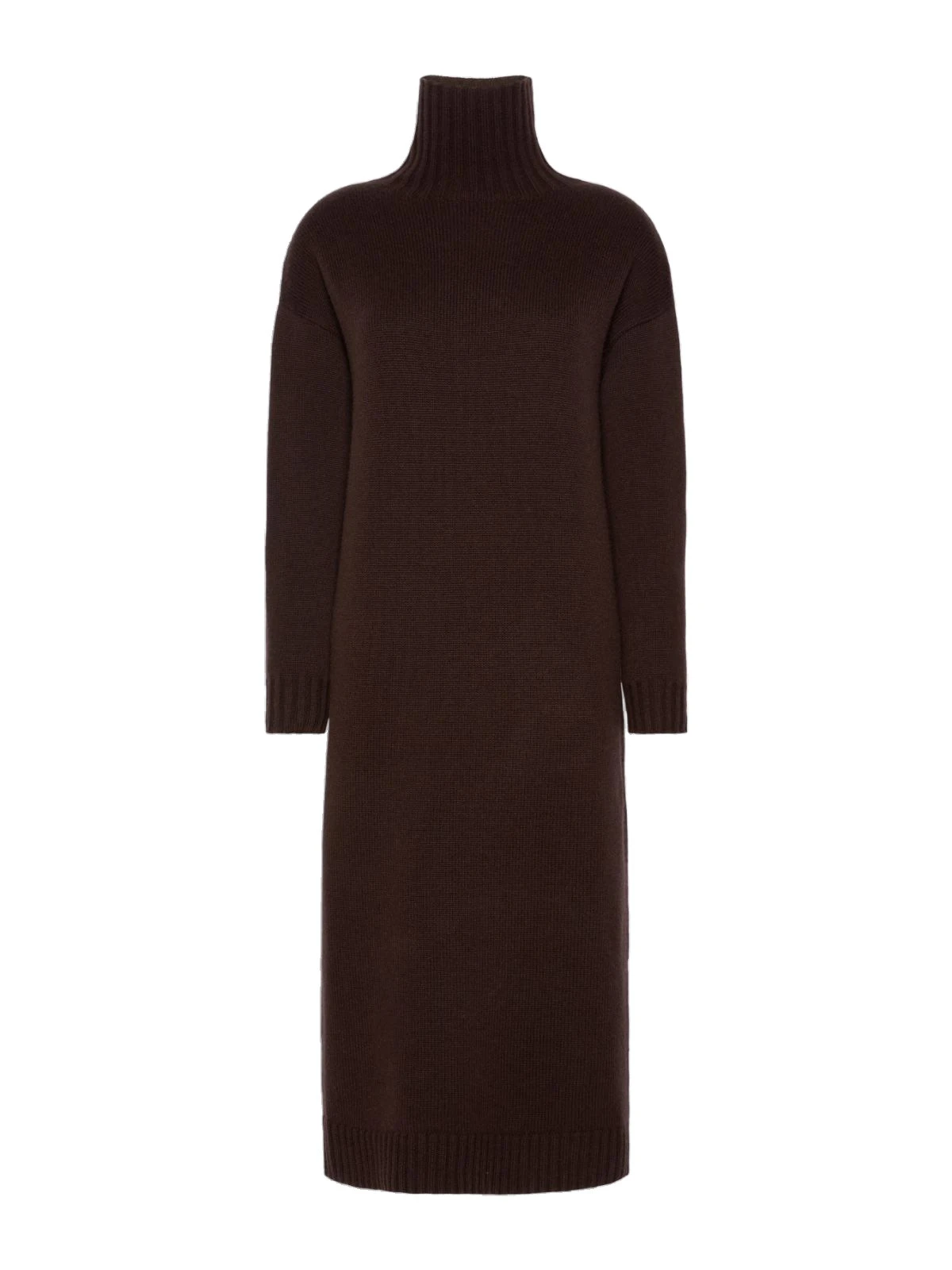 Max Mara Fragore Wool and Cashmere Knit Dress in Dark Brown Max Mara Fragore Wool and Cashmere Knit Dress in Dark Brown | Maxi Dresses | Luxury Shoes