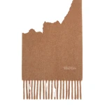Max Mara Fragore Yarn-Dyed Wool Scarf in Camel | Scarves | Luxury Shoes 