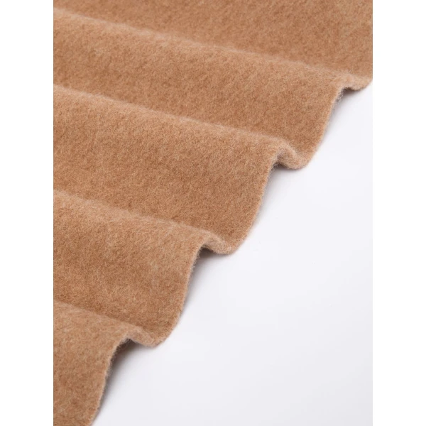 Max Mara Fragore Yarn-Dyed Wool Scarf in Camel | Scarves | Luxury Shoes 