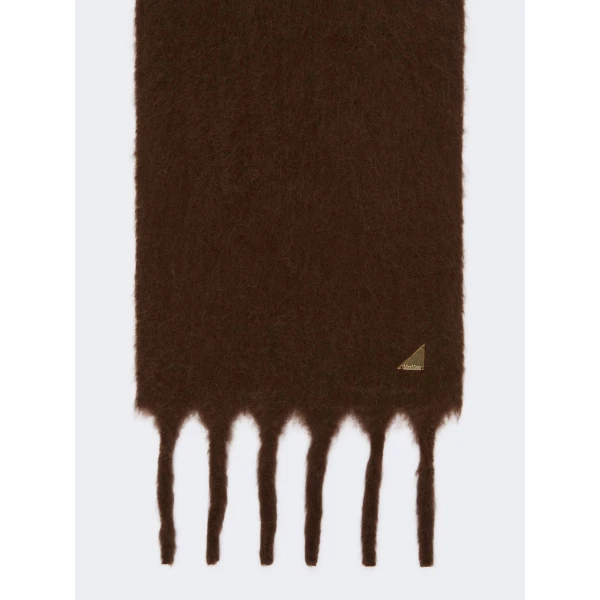 Max Mara Freccia Suri Alpaca Scarf in Rust | Scarves | Luxury Shoes 