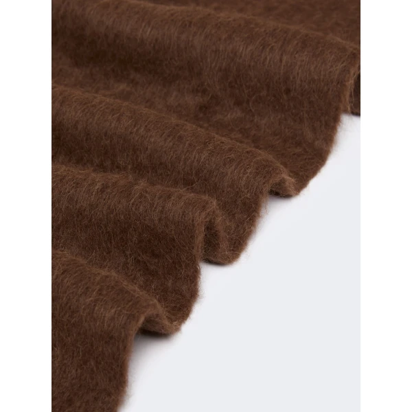 Max Mara Freccia Suri Alpaca Scarf in Rust | Scarves | Luxury Shoes 