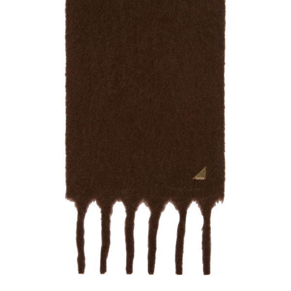 Max Mara Freccia Suri Alpaca Scarf in Rust | Scarves | Luxury Shoes 