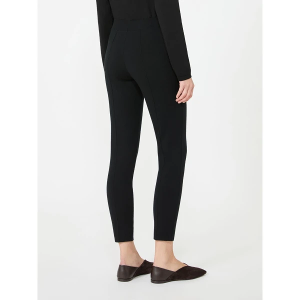 Max Mara Freccia Wool Knit Trousers in Black | Tailored pants | Luxury Shoes 
