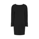 Max Mara Fronda Cady Tunic Dress in Black | Mini Dresses | Luxury Shoes 