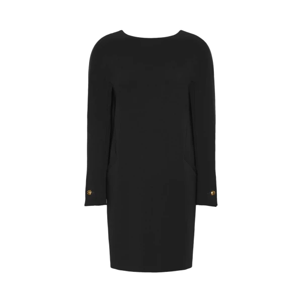 Max Mara Fronda Cady Tunic Dress in Black | Mini Dresses | Luxury Shoes 