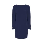 Max Mara Fronda Cady Tunic Dress in Navy | Mini Dresses | Luxury Shoes 