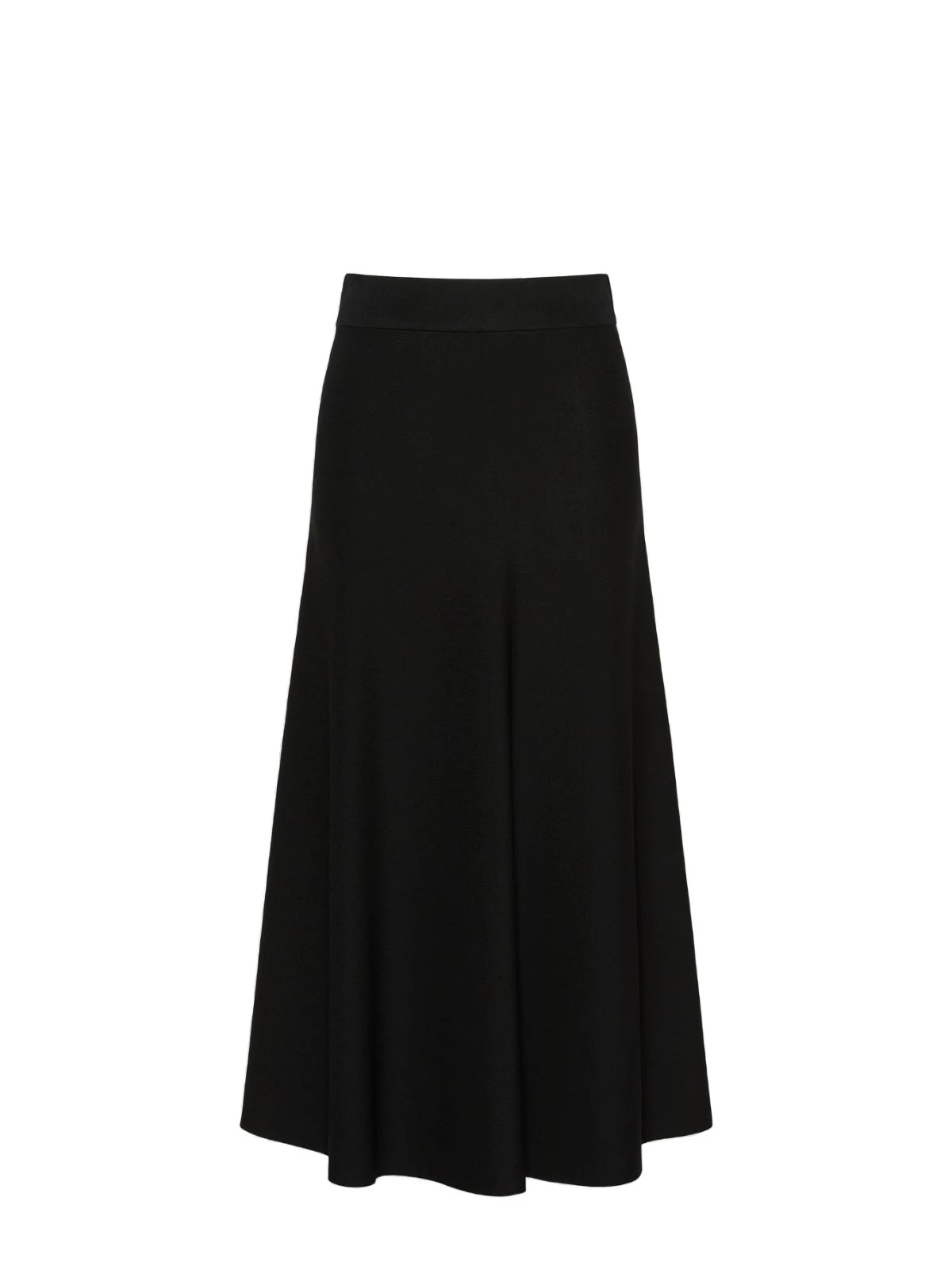 Max Mara Fuggito Viscose Yarn Skirt in Black Max Mara Fuggito Viscose Yarn Skirt in Black | Midi Skirts | Luxury Shoes