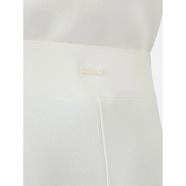 Max Mara Fuggito Viscose Yarn Skirt in White | Midi Skirts | Luxury Shoes 