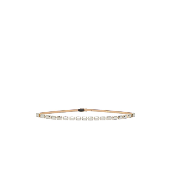 Max Mara Fumante Jewelled Nappa Leather Belt in Black | Belts | Luxury Shoes 