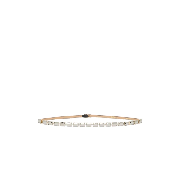 Max Mara Fumante Jewelled Nappa Leather Belt in Black | Belts | Luxury Shoes 