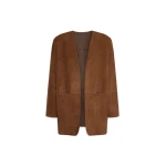 Max Mara Fumato Suede Jacket in Brown | Leather Jackets | Luxury Shoes 