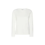 Max Mara Fumetto Long-Sleeved Cotton and Modal T-Shirt in White | T-shirts | Luxury Shoes 