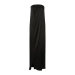 Max Mara Fumi Envers Satin Bustier Gown in Black | Evening Gowns | Luxury Shoes 
