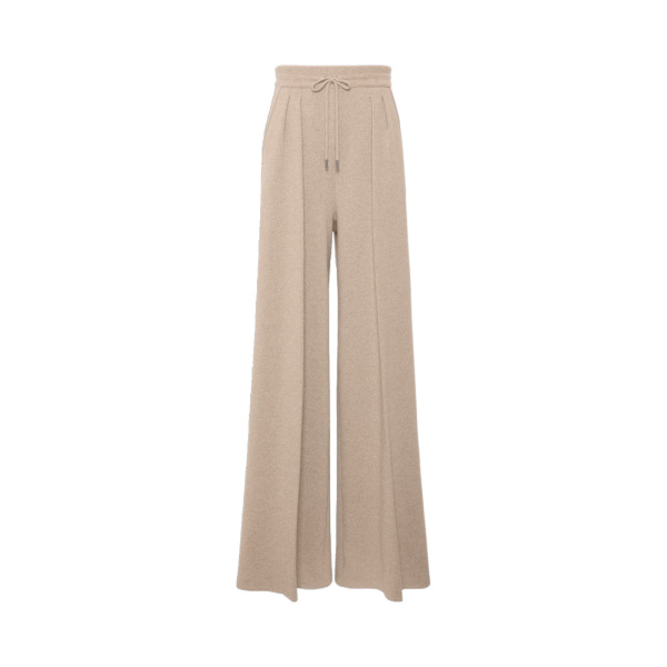 Max Mara Funale Wool and Cashmere Trousers in Beige | Wide leg pants | Luxury Shoes 