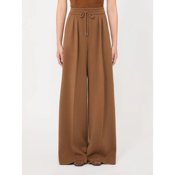 Max Mara Funale Wool and Cashmere Trousers in Camel | Wide leg pants | Luxury Shoes 