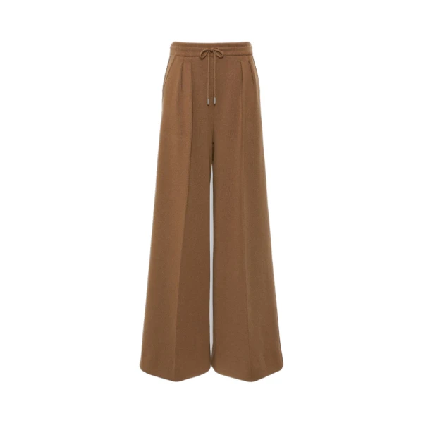 Funale Wool and Cashmere Trousers in Camel