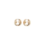 Max Mara Galosce Bold Cut-Out Earrings in Bronze | Earrings | Luxury Shoes 