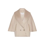 Max Mara Galosce Cashmere Drap Cape in Beige | Women | Luxury Shoes 