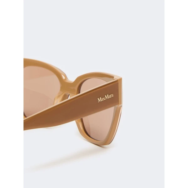 Max Mara Gamma Butterfly Sunglasses in Camel | Sunglasses | Luxury Shoes 