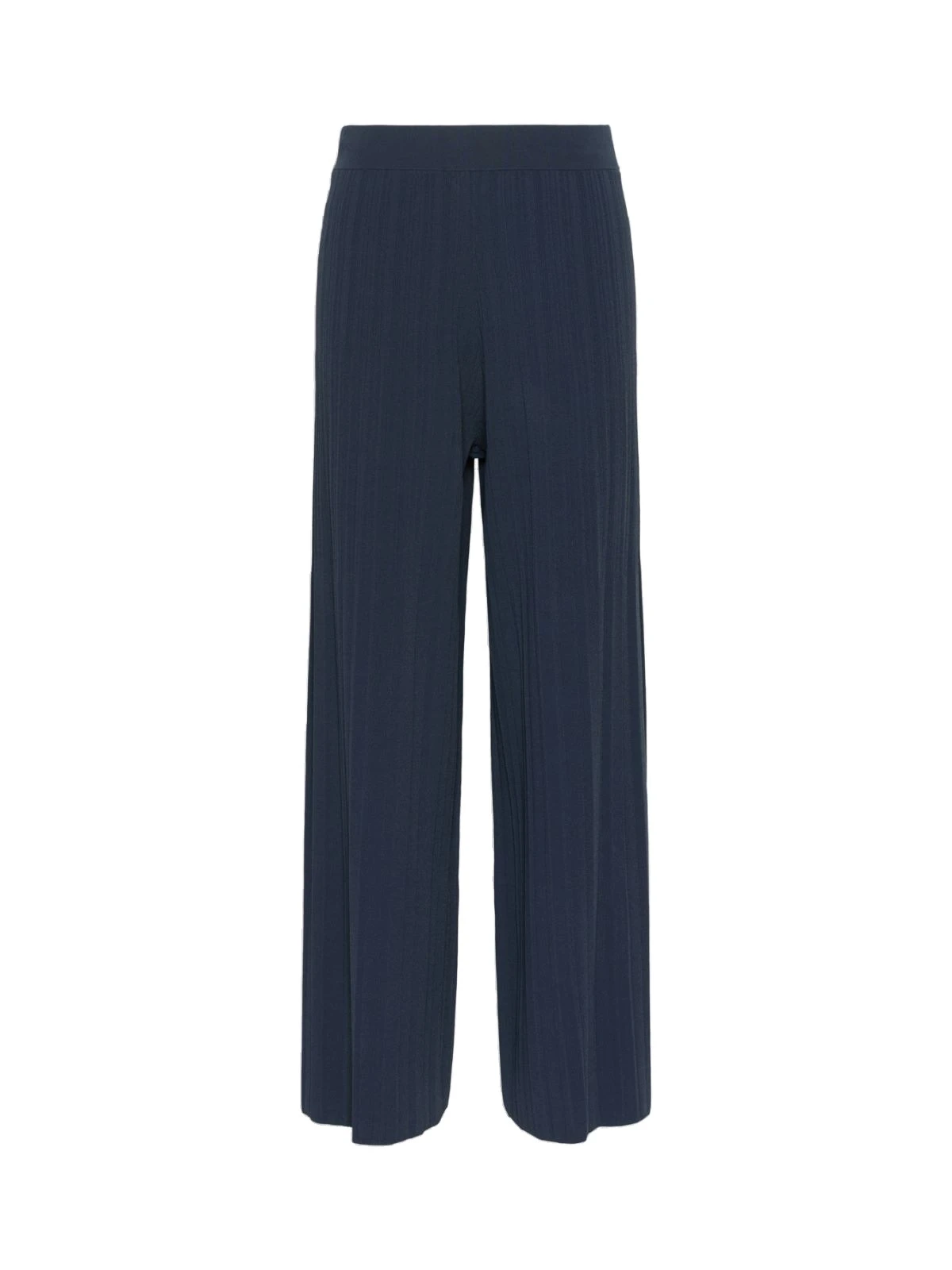 Max Mara Garza Plisse Viscose Trousers in Navy Max Mara Garza Plisse Viscose Trousers in Navy | Wide leg pants | Luxury Shoes