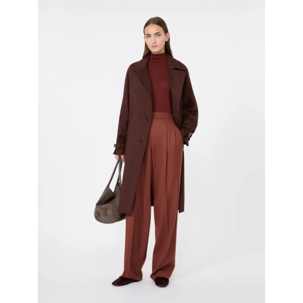 Max Mara Gatto Cashmere Polo-Neck Sweater in Rust | Turtlenecks | Luxury Shoes 
