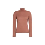 Max Mara Gatto Cashmere Polo-Neck Sweater in Terra Cotta | Turtlenecks | Luxury Shoes 